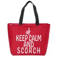 Keep Calm And Scorch FF14 Red Mage Zip Tote Bag