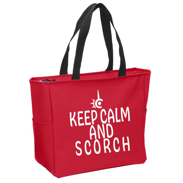 Keep Calm And Scorch FF14 Red Mage Zip Tote Bag