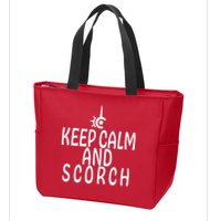 Keep Calm And Scorch FF14 Red Mage Zip Tote Bag
