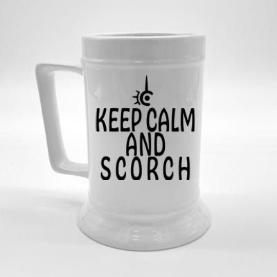 Keep Calm And Scorch FF14 Red Mage Beer Stein