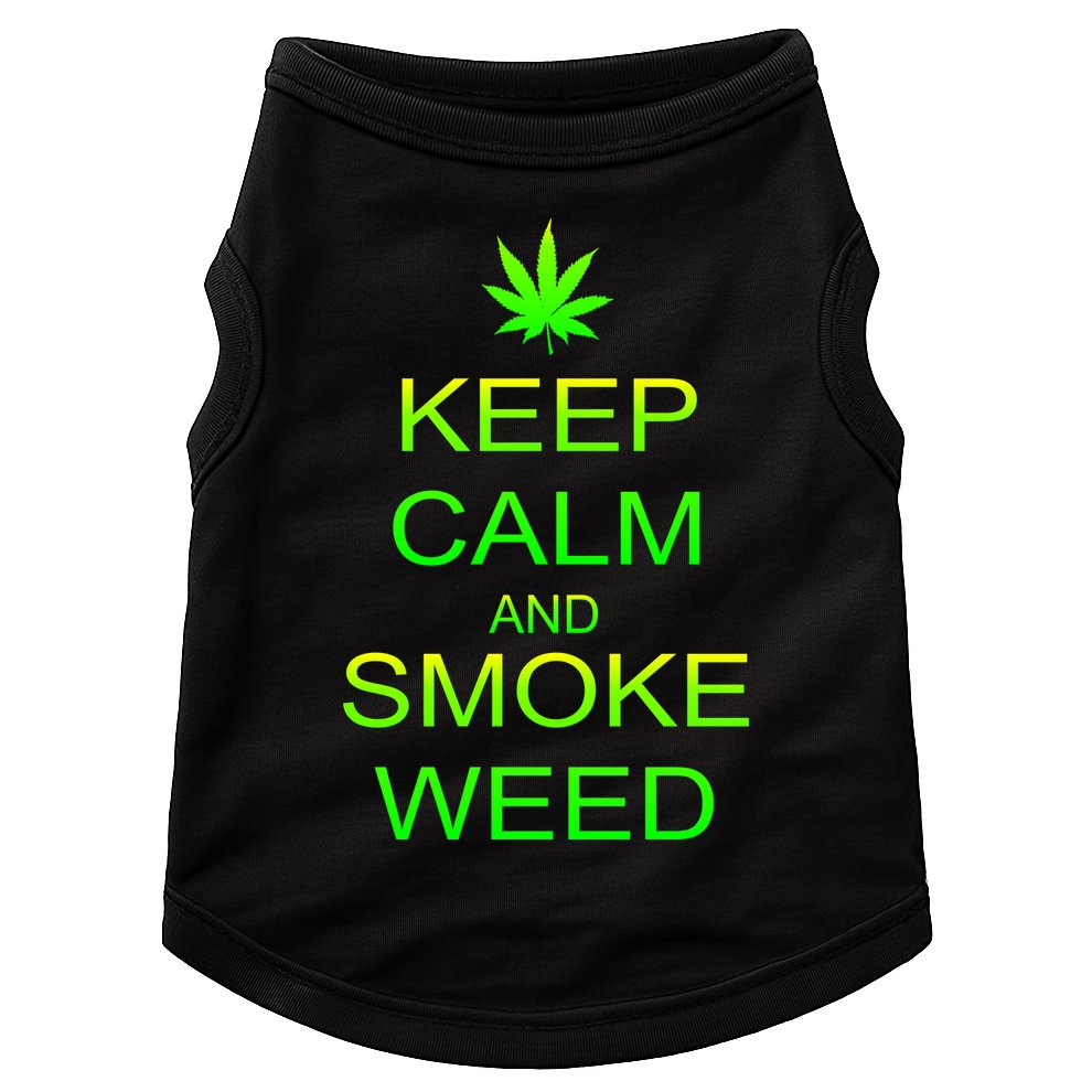 Keep Calm And Smoke Weed Doggie Tank