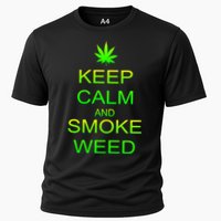 Keep Calm And Smoke Weed Cooling Performance Crew T-Shirt