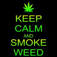 Keep Calm And Smoke Weed Baby Bodysuit