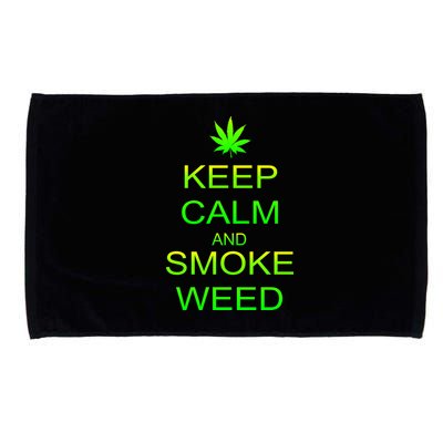 Keep Calm And Smoke Weed Microfiber Hand Towel