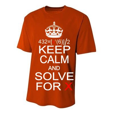 Keep Calm And Solve For X Performance Sprint T-Shirt