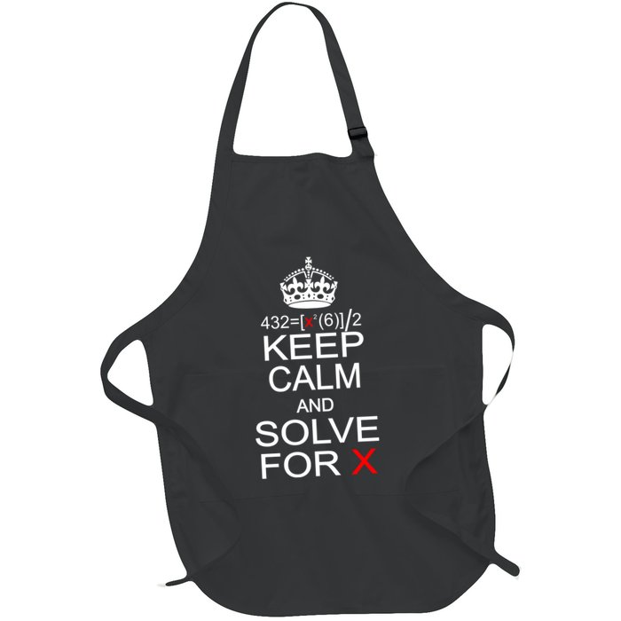 Keep Calm And Solve For X Apron