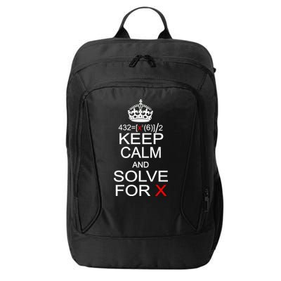 Keep Calm And Solve For X City Backpack