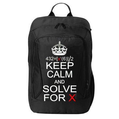 Keep Calm And Solve For X City Backpack