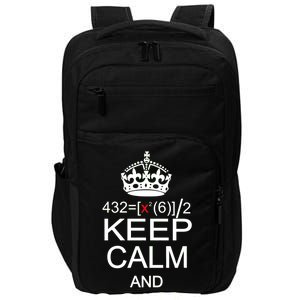 Keep Calm And Solve For X Impact Tech Backpack