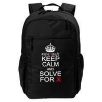 Keep Calm And Solve For X Backpack