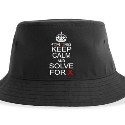 Keep Calm And Solve For X Sustainable Bucket Hat