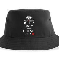 Keep Calm And Solve For X Sustainable Bucket Hat