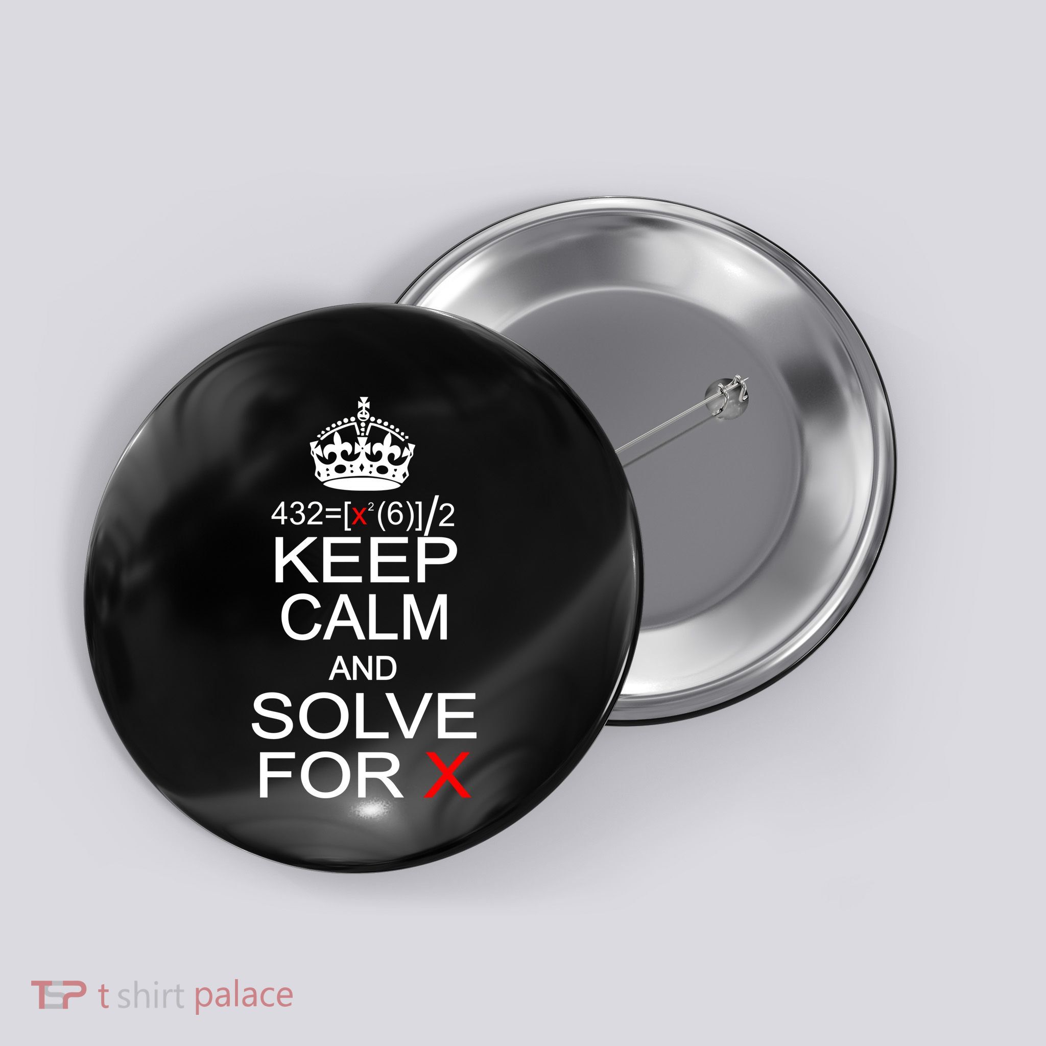 Keep Calm And Solve For X Button
