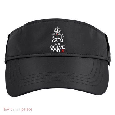 Keep Calm And Solve For X Adult Drive Performance Visor