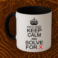 Keep Calm And Solve For X Mug