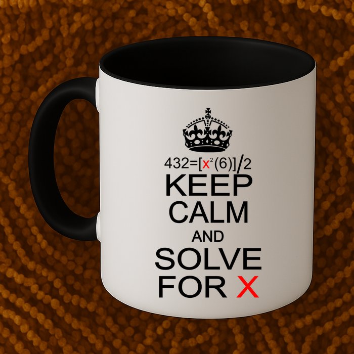 Keep Calm And Solve For X Mug