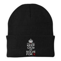 Keep Calm And Solve For X Beanie