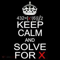 Keep Calm And Solve For X Magnet