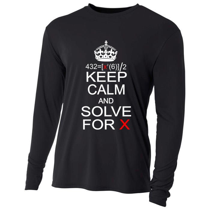Keep Calm And Solve For X Cooling Performance Long Sleeve Crew