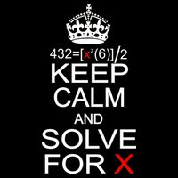 Keep Calm And Solve For X Baby Bodysuit