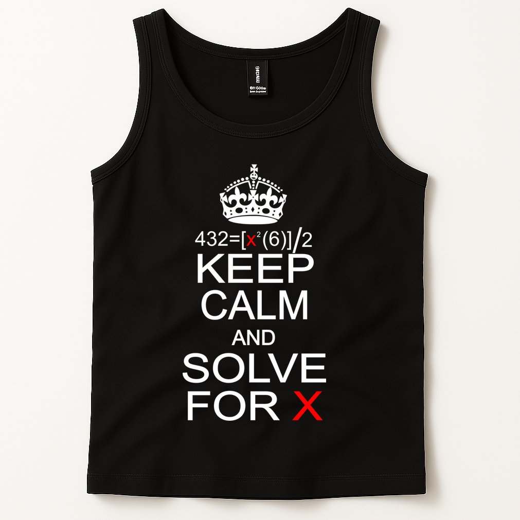 Keep Calm And Solve For X Tank Top