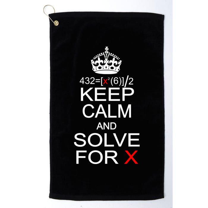 Keep Calm And Solve For X Golf Towel