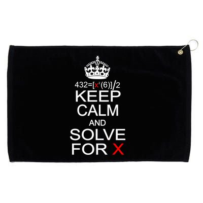 Keep Calm And Solve For X Grommeted Golf Towel