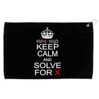 Keep Calm And Solve For X Grommeted Golf Towel