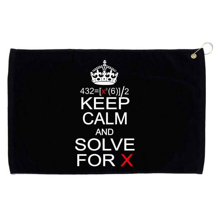 Keep Calm And Solve For X Grommeted Golf Towel