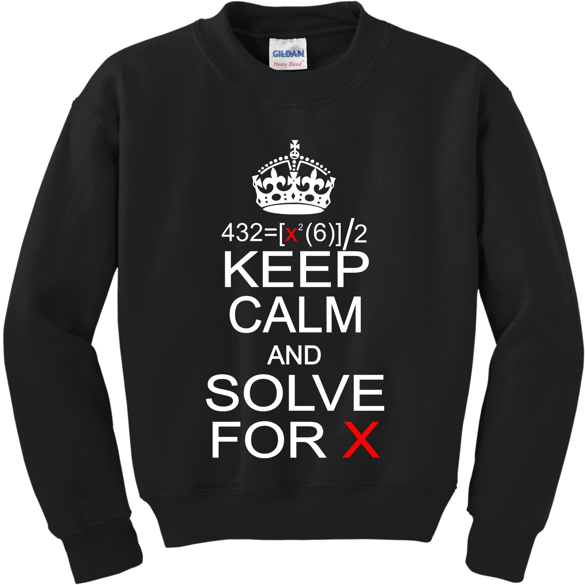 Keep Calm And Solve For X Kids Sweatshirt