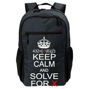 Keep Calm And Solve For X Daily Commute Backpack