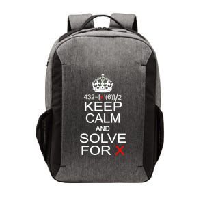 Keep Calm And Solve For X Vector Backpack