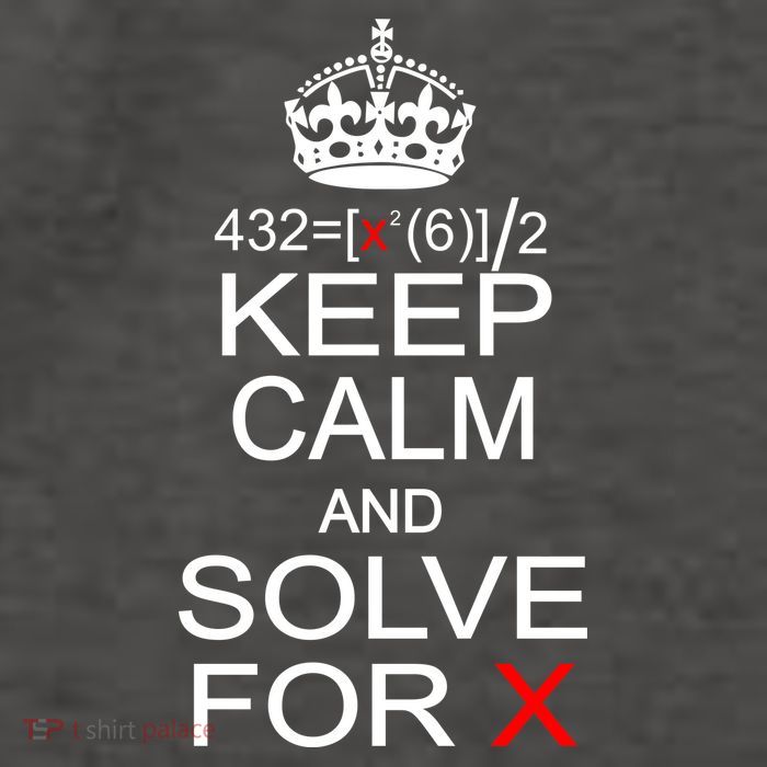 Keep Calm And Solve For X Vector Backpack