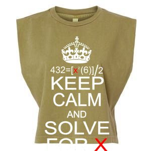 Keep Calm And Solve For X Garment-Dyed Women's Muscle Tee