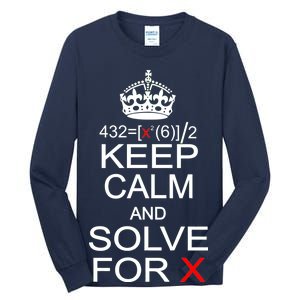 Keep Calm And Solve For X Tall Long Sleeve T-Shirt