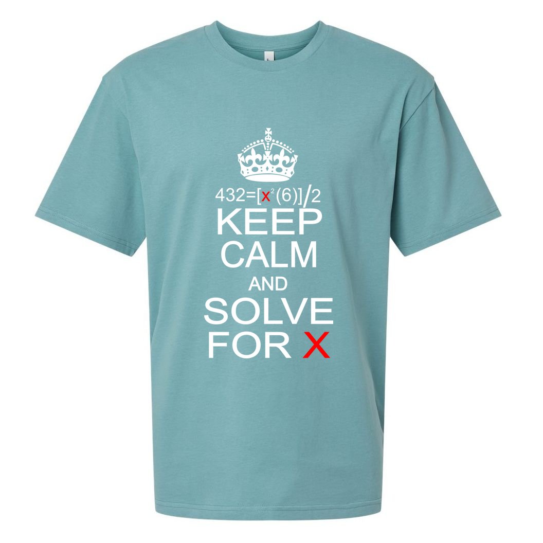 Keep Calm And Solve For X Sueded Cloud Jersey T-Shirt