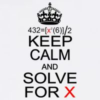 Keep Calm And Solve For X Garment-Dyed Sweatshirt