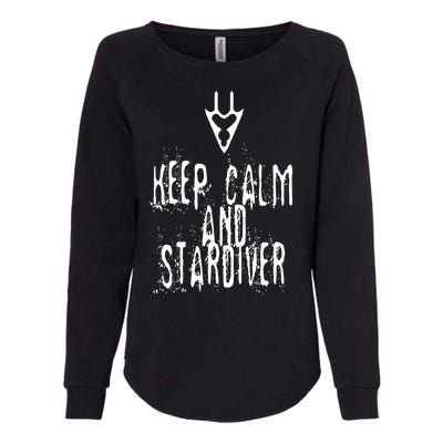 Keep Calm And Stardiver Dragoon FF14 Womens California Wash Sweatshirt