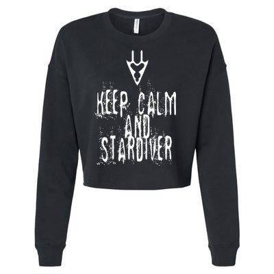 Keep Calm And Stardiver Dragoon FF14 Cropped Pullover Crew