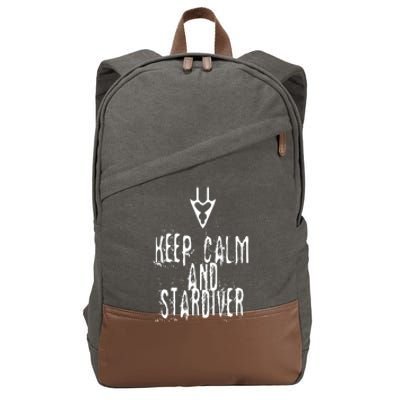 Keep Calm And Stardiver Dragoon FF14 Cotton Canvas Backpack