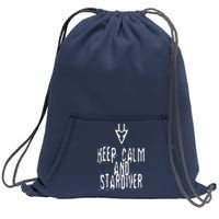 Keep Calm And Stardiver Dragoon FF14 Sweatshirt Cinch Pack Bag