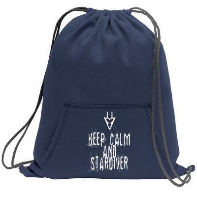 Keep Calm And Stardiver Dragoon FF14 Sweatshirt Cinch Pack Bag