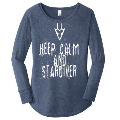 Keep Calm And Stardiver Dragoon FF14 Women's Perfect Tri Tunic Long Sleeve Shirt