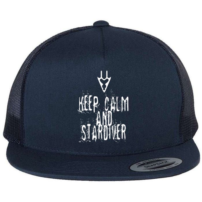 Keep Calm And Stardiver Dragoon FF14 Flat Bill Trucker Hat