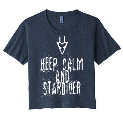 Keep Calm And Stardiver Dragoon FF14 Women's Crop Top Tee