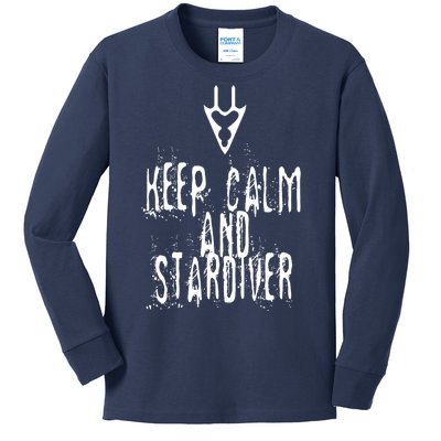 Keep Calm And Stardiver Dragoon FF14 Kids Long Sleeve Shirt