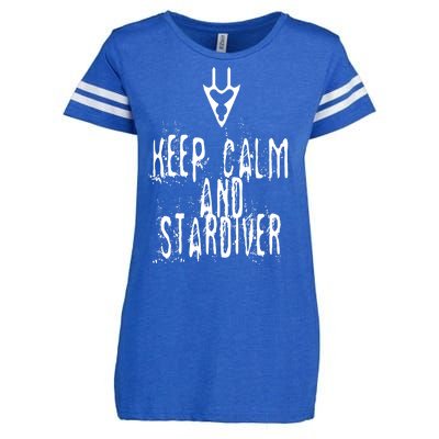 Keep Calm And Stardiver Dragoon FF14 Enza Ladies Jersey Football T-Shirt