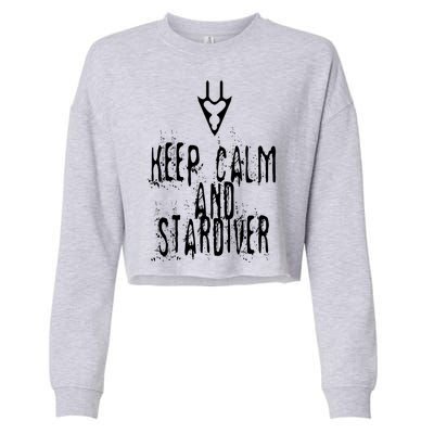 Keep Calm And Stardiver Dragoon FF14 Cropped Pullover Crew