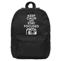 Keep Calm And Stay Focus 16 in Basic Backpack