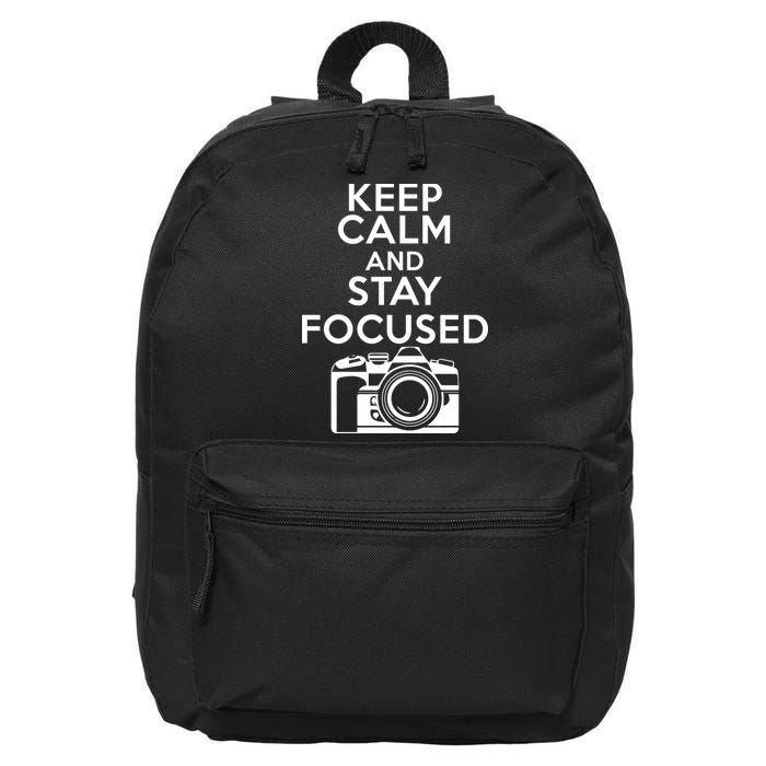 Keep Calm And Stay Focus 16 in Basic Backpack
